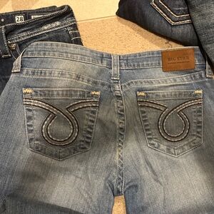 Big Star women’s crop jeans, light blue, cuffed. Sz 29 Never worn